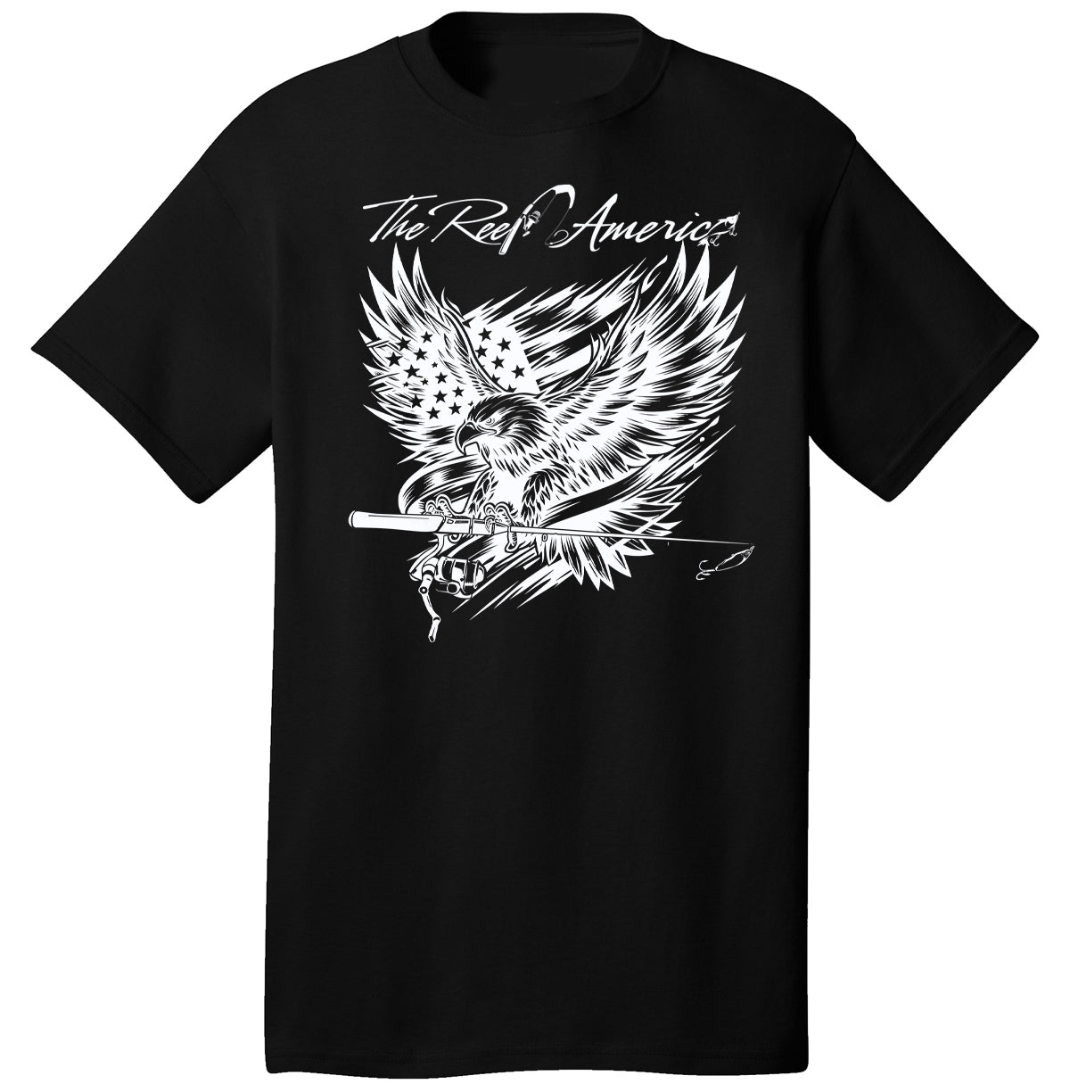 Eagle and Rod black short sleeve cotton shirt