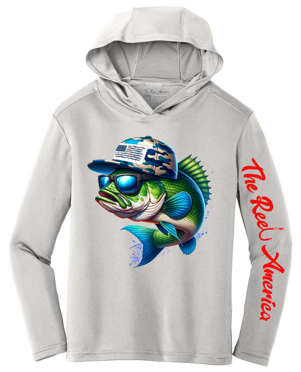 Kids Bass with Blue Camo hat