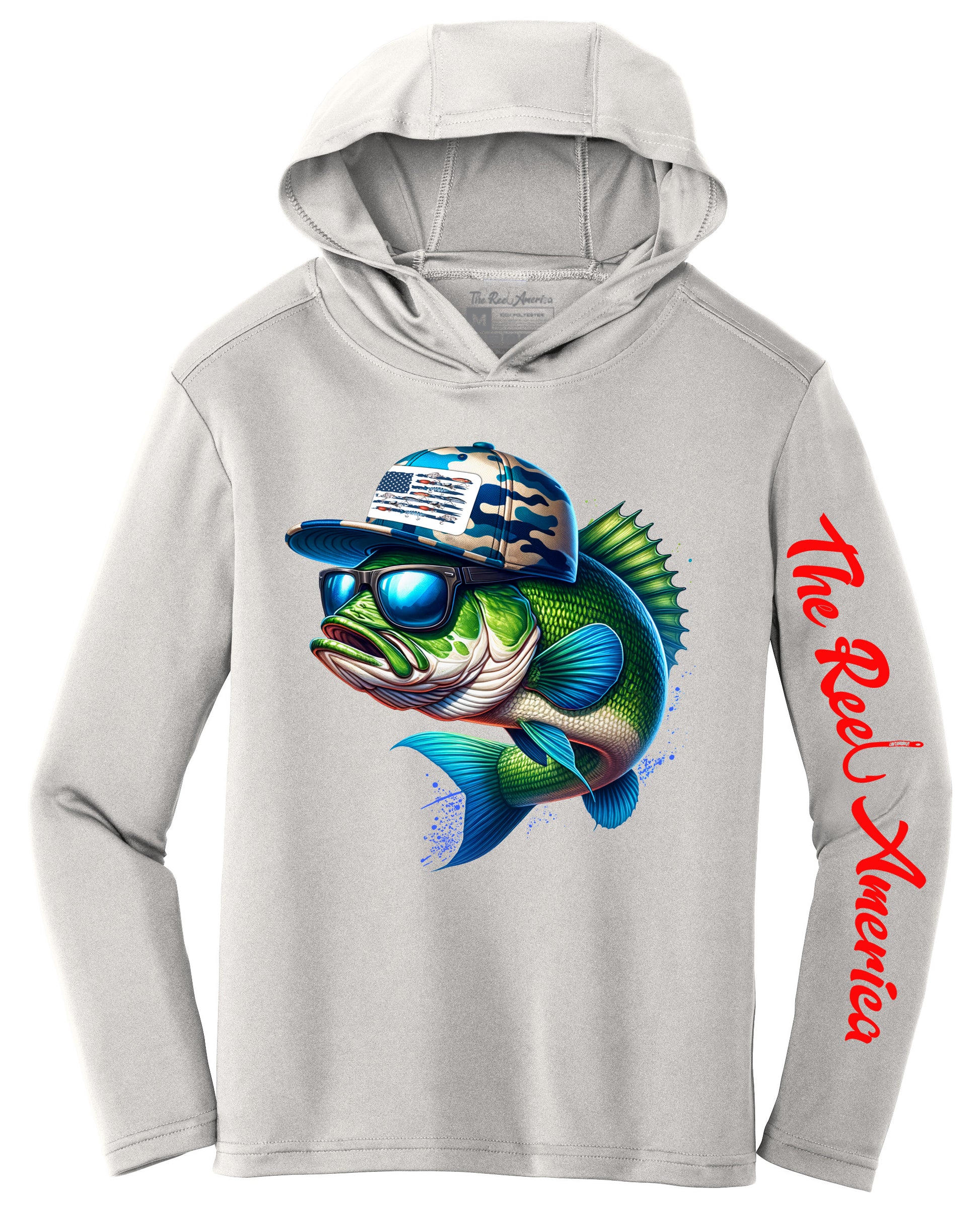 Kids Bass with Blue Camo hat